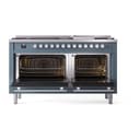 Professional Plus II 60 UP60FQMPBG Freestanding Dual Fuel Range with 9 Sealed Burners with Griddle Double Oven with Solid Door with Stainless Steel knobs view 2