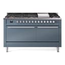 Professional Plus II 60 UP60FQMPBG Freestanding Dual Fuel Range with 9 Sealed Burners with Griddle Double Oven with Solid Door with Stainless Steel knobs view 1
