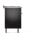 Professional Plus II 60 UP60FQMPBK Freestanding Dual Fuel Range with 9 Sealed Burners with Griddle Double Oven with Solid Door with Stainless Steel knobs view 4
