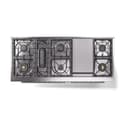 Professional Plus II 60 UP60FQMPRA Freestanding Dual Fuel Range with 9 Sealed Burners with Griddle Double Oven with Solid Door with Stainless Steel knobs view 3