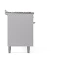 Professional Plus II 60 UP60FQMPWH Freestanding Dual Fuel Range with 9 Sealed Burners with Griddle Double Oven with Solid Door with Stainless Steel knobs view 4