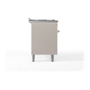 Nostalgie II 60 UP60FQNMPAWP Freestanding Dual Fuel Range with 9 Sealed Burners with Griddle Double Oven with Solid Door with Copper knobs view 5