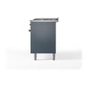 Nostalgie II 60 UP60FQNMPBGB Freestanding Dual Fuel Range with 9 Sealed Burners with Griddle Double Oven with Solid Door with Bronze knobs view 6