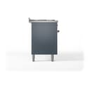 Nostalgie II 60 UP60FQNMPBGB Freestanding Dual Fuel Range with 9 Sealed Burners with Griddle Double Oven with Solid Door with Bronze knobs view 5