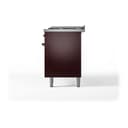 Nostalgie II 60 UP60FQNMPBUB Freestanding Dual Fuel Range with 9 Sealed Burners with Griddle Double Oven with Solid Door with Bronze knobs view 6