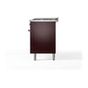 Nostalgie II 60 UP60FQNMPBUG Freestanding Dual Fuel Range with 9 Sealed Burners with Griddle Double Oven with Solid Door with Brass knobs view 6