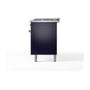Nostalgie II 60 UP60FQNMPMBG Freestanding Dual Fuel Range with 9 Sealed Burners with Griddle Double Oven with Solid Door with Brass knobs view 6