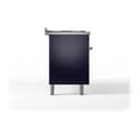 Nostalgie II 60 UP60FQNMPMBP Freestanding Dual Fuel Range with 9 Sealed Burners with Griddle Double Oven with Solid Door with Copper knobs view 4
