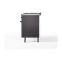 Nostalgie II 60 UP60FQNMPMGB Freestanding Dual Fuel Range with 9 Sealed Burners with Griddle Double Oven with Solid Door with Bronze knobs view 5