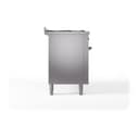 Nostalgie II 60 UP60FQNMPSSB Freestanding Dual Fuel Range with 9 Sealed Burners with Griddle Double Oven with Solid Door with Bronze knobs view 4