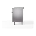 Nostalgie II 60 UP60FQNMPSSB Freestanding Dual Fuel Range with 9 Sealed Burners with Griddle Double Oven with Solid Door with Bronze knobs view 5