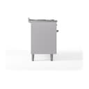 Nostalgie II 60 UP60FQNMPWHB Freestanding Dual Fuel Range with 9 Sealed Burners with Griddle Double Oven with Solid Door with Bronze knobs view 4