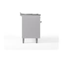 Nostalgie II 60 UP60FQNMPWHG Freestanding Dual Fuel Range with 9 Sealed Burners with Griddle Double Oven with Solid Door with Brass knobs view 4