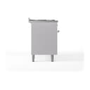 Nostalgie II 60 UP60FQNMPWHP Freestanding Dual Fuel Range with 9 Sealed Burners with Griddle Double Oven with Solid Door with Copper knobs view 4