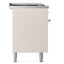 Nostalgie II 60 UP60FSNMPAWC Freestanding Dual Fuel Range with 7 Sealed Burners with Griddle and French Top Double Oven with Triple Glass Door with Chrome knobs view 10