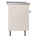 Nostalgie II 60 UP60FSNMPAWP Freestanding Dual Fuel Range with 7 Sealed Burners with Griddle and French Top Double Oven with Triple Glass Door with Copper knobs view 10