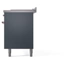 Nostalgie II 60 UP60FSNMPBGP Freestanding Dual Fuel Range with 7 Sealed Burners with Griddle and French Top Double Oven with Triple Glass Door with Copper knobs view 11
