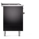 Nostalgie II 60 UP60FSNMPBKB Freestanding Dual Fuel Range with 7 Sealed Burners with Griddle and French Top Double Oven with Triple Glass Door with Bronze knobs view 10