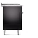 Nostalgie II 60 UP60FSNMPBKC Freestanding Dual Fuel Range with 7 Sealed Burners with Griddle and French Top Double Oven with Triple Glass Door with Chrome knobs view 10