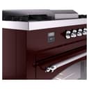Nostalgie II 60 UP60FSNMPBUC Freestanding Dual Fuel Range with 7 Sealed Burners with Griddle and French Top Double Oven with Triple Glass Door with Chrome knobs view 8