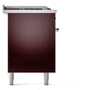 Nostalgie II 60 UP60FSNMPBUC Freestanding Dual Fuel Range with 7 Sealed Burners with Griddle and French Top Double Oven with Triple Glass Door with Chrome knobs view 9