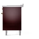 Nostalgie II 60 UP60FSNMPBUG Freestanding Dual Fuel Range with 7 Sealed Burners with Griddle and French Top Double Oven with Triple Glass Door with Brass knobs view 10