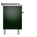 Nostalgie II 60 UP60FSNMPEGB Freestanding Dual Fuel Range with 7 Sealed Burners with Griddle and French Top Double Oven with Triple Glass Door with Bronze knobs view 10