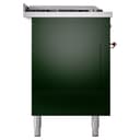 Nostalgie II 60 UP60FSNMPEGP Freestanding Dual Fuel Range with 7 Sealed Burners with Griddle and French Top Double Oven with Triple Glass Door with Copper knobs view 10