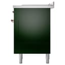 Nostalgie II 60 UP60FSNMPEGP Freestanding Dual Fuel Range with 7 Sealed Burners with Griddle and French Top Double Oven with Triple Glass Door with Copper knobs view 11