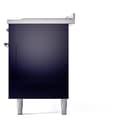 Nostalgie II 60 UP60FSNMPMBC Freestanding Dual Fuel Range with 7 Sealed Burners with Griddle and French Top Double Oven with Triple Glass Door with Chrome knobs view 11