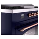 Nostalgie II 60 UP60FSNMPMBP Freestanding Dual Fuel Range with 7 Sealed Burners with Griddle and French Top Double Oven with Triple Glass Door with Copper knobs view 8