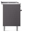 Nostalgie II 60 UP60FSNMPMGB Freestanding Dual Fuel Range with 7 Sealed Burners with Griddle and French Top Double Oven with Triple Glass Door with Bronze knobs view 10