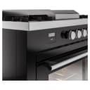 Professional Plus II 60 UP60FSQMPBK Freestanding Dual Fuel Range with 7 Sealed Burners with Griddle and French Top Double Oven with Solid Door with Stainless Steel knobs view 7