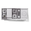 Professional Plus II 60 UP60FSQMPMG Freestanding Dual Fuel Range with 7 Sealed Burners with Griddle and French Top Double Oven with Solid Door with Stainless Steel knobs view 8