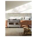 Professional Plus II 60 UP60FSQMPSS Freestanding Dual Fuel Range with 7 Sealed Burners with Griddle and French Top Double Oven with Solid Door view 11