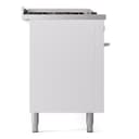 Professional Plus II 60 UP60FSQMPWH Freestanding Dual Fuel Range with 7 Sealed Burners with Griddle and French Top Double Oven with Solid Door with Stainless Steel knobs view 9