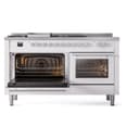 Professional Plus II 60 UP60FSQMPWH Freestanding Dual Fuel Range with 7 Sealed Burners with Griddle and French Top Double Oven with Solid Door with Stainless Steel knobs view 4