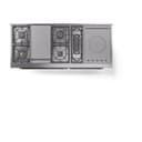 Nostalgie II 60 UP60FSQNMPBGB Freestanding Dual Fuel Range with 7 Sealed Burners with Griddle and French Top Double Oven with Solid Door with Bronze knobs view 3