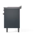 Nostalgie II 60 UP60FSQNMPBGB Freestanding Dual Fuel Range with 7 Sealed Burners with Griddle and French Top Double Oven with Solid Door with Bronze knobs view 5