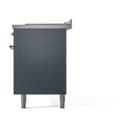 Nostalgie II 60 UP60FSQNMPBGP Freestanding Dual Fuel Range with 7 Sealed Burners with Griddle and French Top Double Oven with Solid Door with Copper knobs view 5