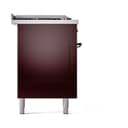 Nostalgie II 60 UP60FSQNMPBUB Freestanding Dual Fuel Range with 7 Sealed Burners with Griddle and French Top Double Oven with Solid Door with Bronze knobs view 4