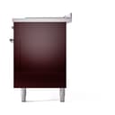 Nostalgie II 60 UP60FSQNMPBUC Freestanding Dual Fuel Range with 7 Sealed Burners with Griddle and French Top Double Oven with Solid Door with Chrome knobs view 5