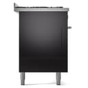 Professional Plus II 60 UP60FSWMPBK Freestanding Dual Fuel Range with 7 Sealed Burners with Griddle and French Top Double Oven with Triple Glass Door with Stainless Steel knobs view 9