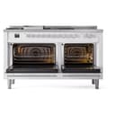 Professional Plus II 60 UP60FSWMPRA Freestanding Dual Fuel Range with 7 Sealed Burners with Griddle and French Top Double Oven with Triple Glass Door with Stainless Steel knobs view 2
