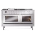 Professional Plus II 60 UP60FSWMPSS Freestanding Dual Fuel Range with 7 Sealed Burners with Griddle and French Top Double Oven with Triple Glass Door view 2