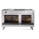 Professional Plus II 60 UP60FSWMPSS Freestanding Dual Fuel Range with 7 Sealed Burners with Griddle and French Top Double Oven with Triple Glass Door view 3