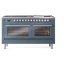 Professional Plus II 60 UP60FWMPBG Freestanding Dual Fuel Range with 9 Sealed Burners with Griddle Double Oven with Triple Glass Door with Stainless Steel knobs view 2