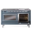 Professional Plus II 60 UP60FWMPBG Freestanding Dual Fuel Range with 9 Sealed Burners with Griddle Double Oven with Triple Glass Door with Stainless Steel knobs view 5