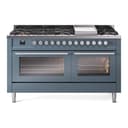 Professional Plus II 60 UP60FWMPBG Freestanding Dual Fuel Range with 9 Sealed Burners with Griddle Double Oven with Triple Glass Door with Stainless Steel knobs view 1