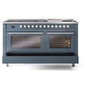 Professional Plus II 60 UP60FWMPBG Freestanding Dual Fuel Range with 9 Sealed Burners with Griddle Double Oven with Triple Glass Door with Stainless Steel knobs view 6